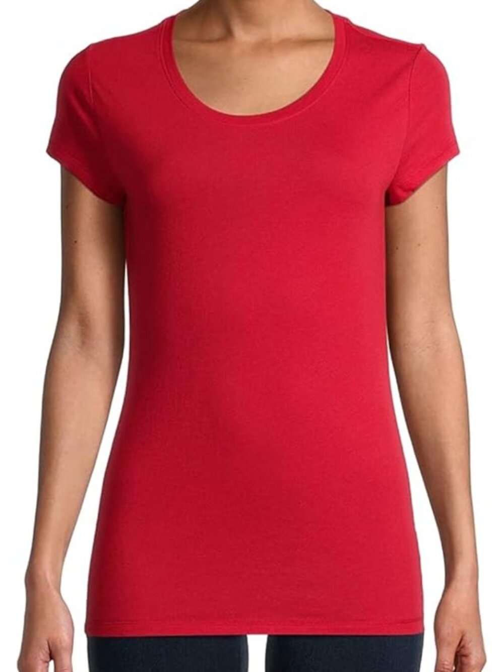 No Boundaries Red Short Sleeve Crewneck Tee